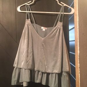 Velvet crop top